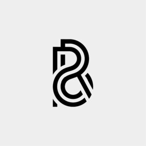 PR or RP monogram logo